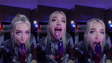 Ariesiatv SpiderGirl ASMR JOI Dildo Sucking Leaked Video