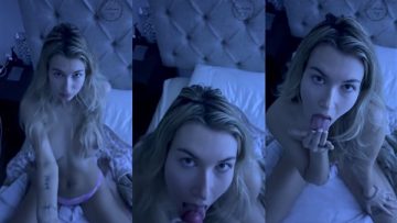 Sabrina Vaz POV Blowjob with Cum in Mouth Video Leaked